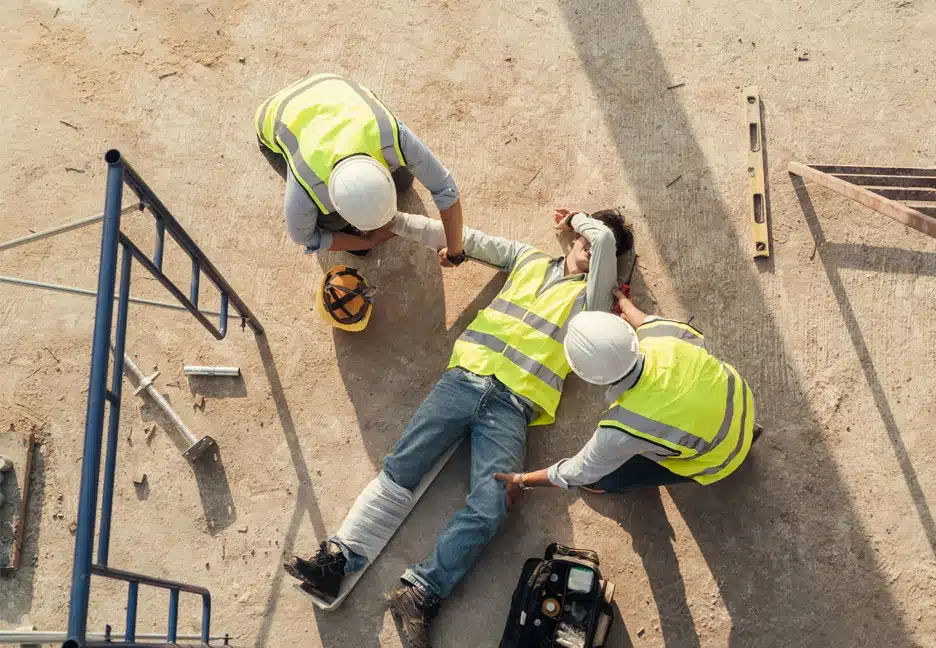 injured construction worker