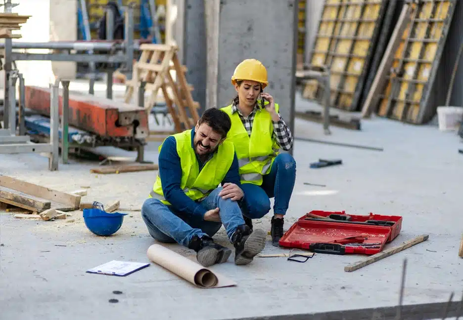 injured construction worker