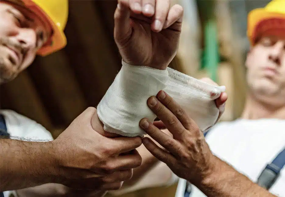 injured construction worker