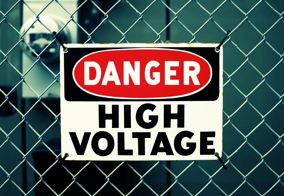 high voltage sign